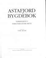 Astafjord bygdebok, Nøkkelbind