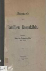 Stamtavle over familien Rosenkilde