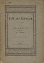 Familjen Bonnevie 1715-1885 : stamtavle