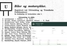 «Hvem eier bilen? Trondheim og Trøndelag 1948» er nå søkbart på Slekt1