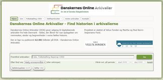 Danskernes Online Arkivalier er åpnet