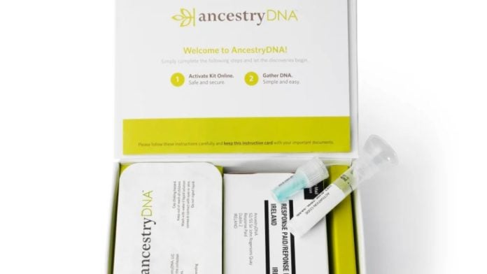 DNA test kit fra Ancestry